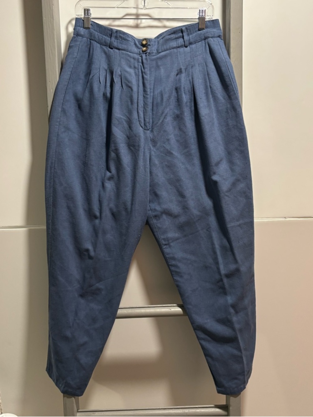 NY Studio Sm 90s woven silk pants, vintage 90s, preppy, old money, collegiate